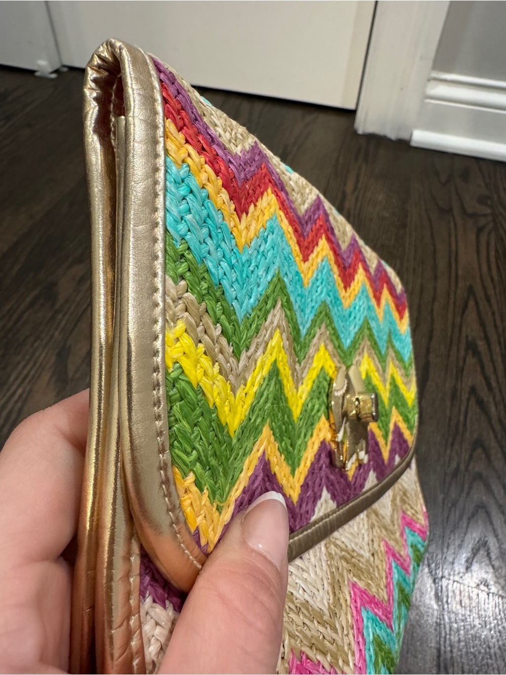 Lilly Pulitzer • Elephant Woven Raffia Straw Spring Fling Clutch - Picture 11 of 11